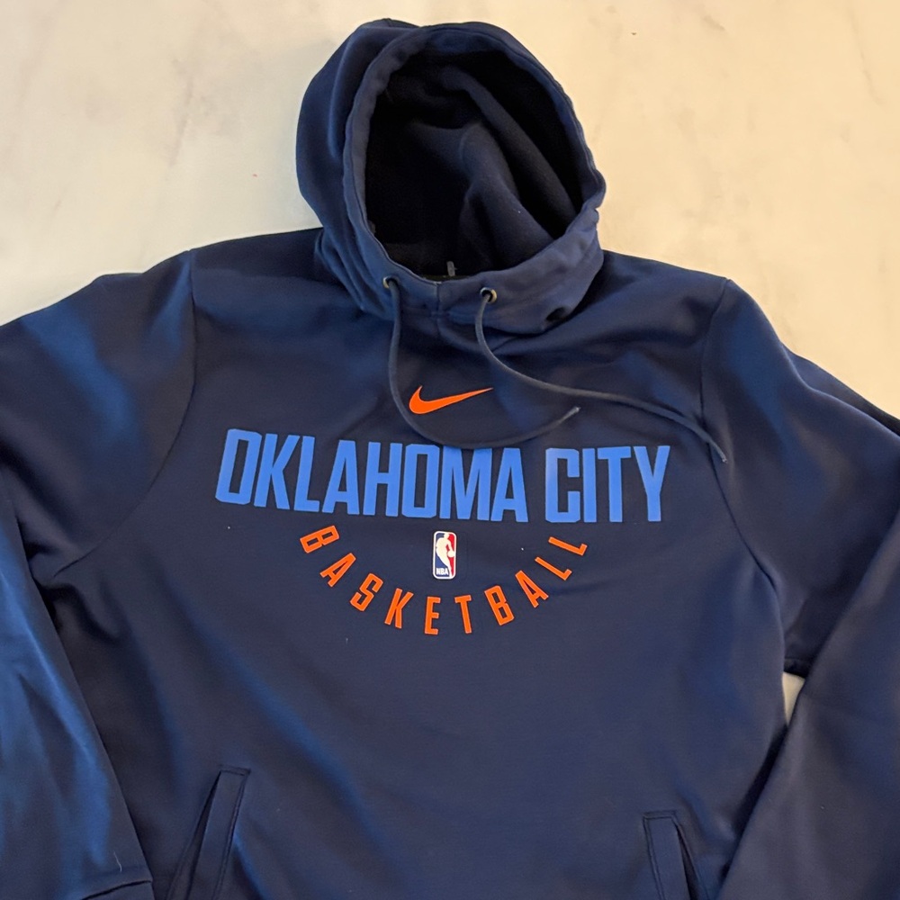 Nike Navy Blue Oklahoma City Basketball Hoodie